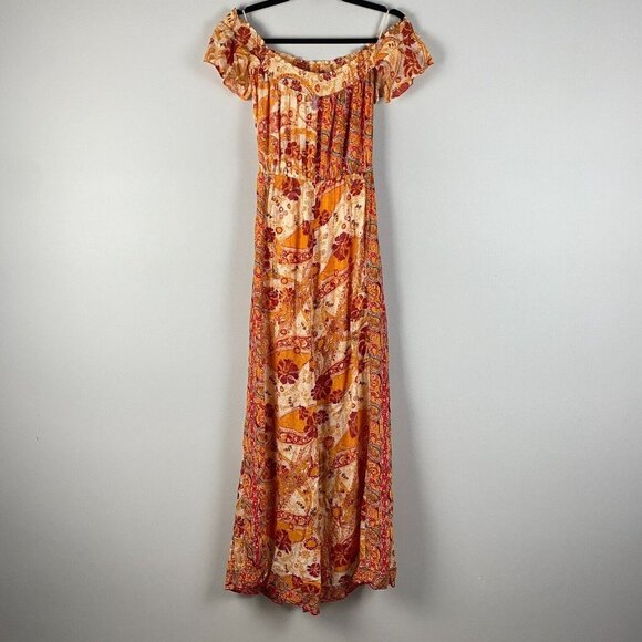 Free People Carmen Jumpsuit Off Shoulder Floral Wide Leg Size XS - Picture 5 of 14